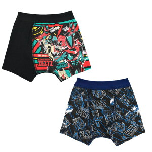 ボクサーパンツ キッズ 豪華版 仮面ライダーゼッツ 2枚組 35291 前とじ 男の子 キャラクター パンツ ボクサーブリーフ 男児 子供 下着 セット (06883)