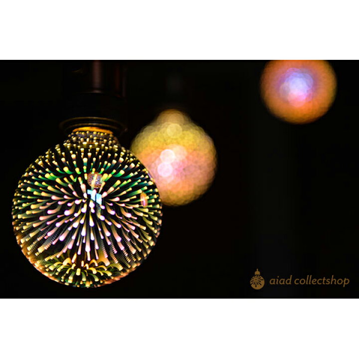 楽天市場】LED電球 花火 3D「HANABI はなび」 花火電球 E26 4W 2700K G 