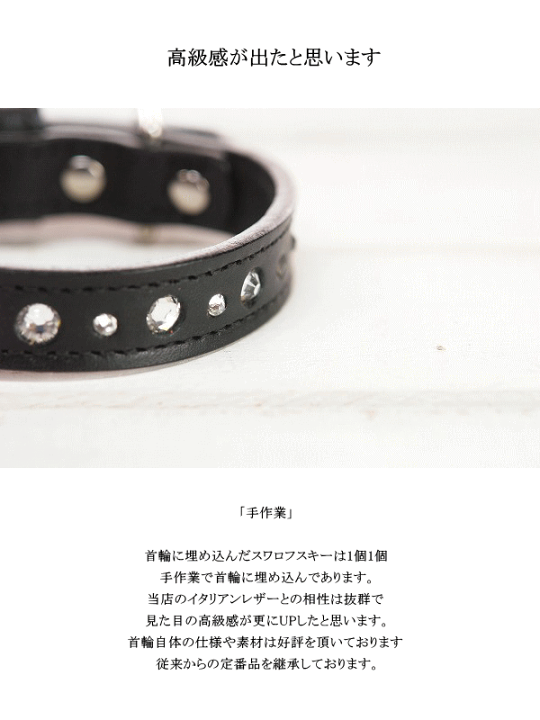 楽天市場】【スワロフスキー 首輪】【全8色】 レッド ピンク