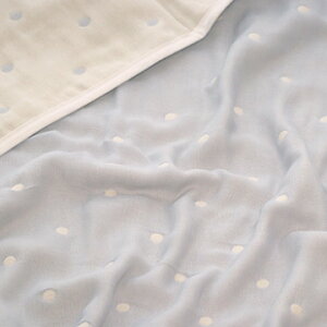 ベビーケット 【 水玉柄 】 6重 ガーゼケット ベビーサイズ 三河木綿 70x100cm ベビーケット 年中素材 オールシーズン 国産 敏感肌 おくるみ 肌掛け布団 団 ふわふわ 日本製 ブランケット ベビ