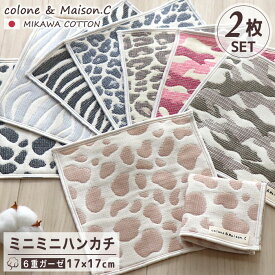 日本製 綿100％ プチギフト プレゼント ハロウィン ミニミニハンカチ 【 SOKO+2 2枚セット】 三河木綿 2枚組 ミニタオル ミニハンカチ ガーゼハンカチ ハンカチタオル ウォッシュタオル 17×17cm サンクスギフト 6重ガーゼ ミニサイズ キッズ ベビー 赤ちゃん 沐浴