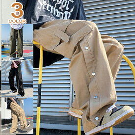 綿パンツ ワーク チノパン メンズ ワイドパンツ カーゴパンツ ミリタリーパンツ ゆったり 太め ウエストゴム ストリート イージーパンツ ワークパンツ ロングパンツ スポーツ ダンス 大きいサイズ ボトムス おしゃれ 春 秋 夏 父の日