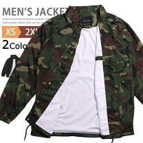 楽天市場】コーチジャケット（柄カモフラージュ・迷彩）（メンズ 
