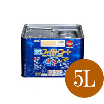 (株)アサヒペン アサヒペン 水性スーパーコート 1.6L ライトグレー 415592-TN WO店