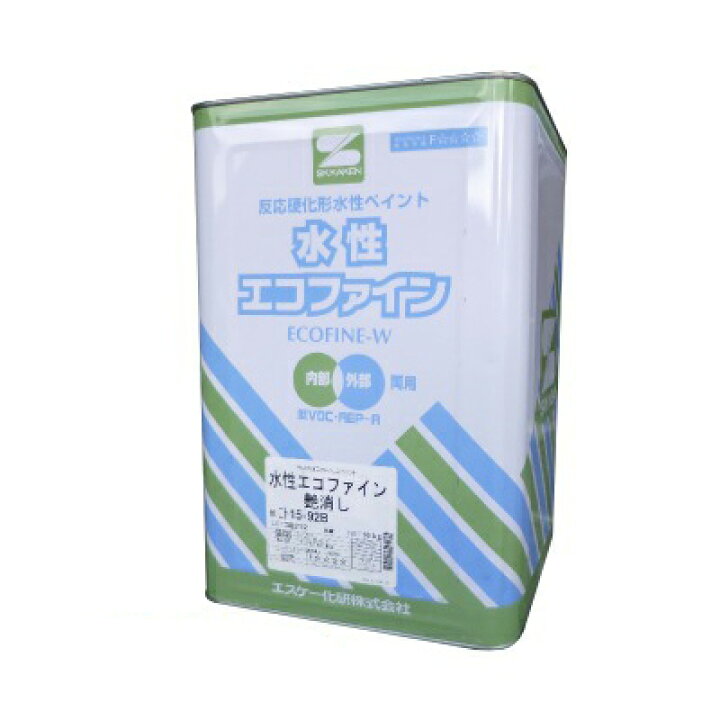 楽天市場】エスケー 水性エコファイン 白色 [16kg] エスケー化研・SK化 
