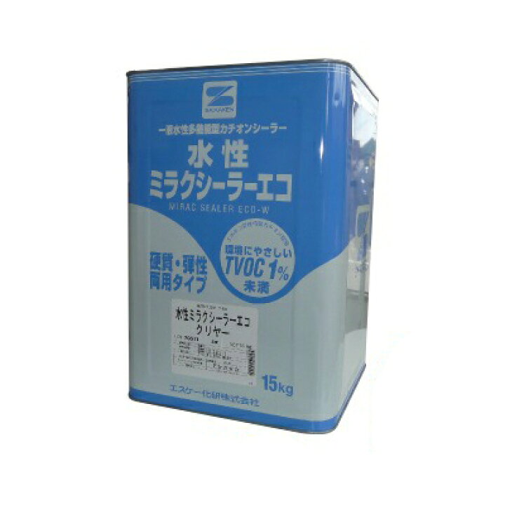 楽天市場】エスケー 水性ミラクシーラーエコ [15kg] エスケー化研・SK 