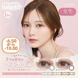 フェリアモ ワンデー -6.50～-10.00 白石麻衣 【1箱10枚入り】 度あり feliamo 14.2mm 14.5mm 1day 1日用 10枚 1日使い捨て カラコン ワンデーカラコン カラーコンタクト カラーコンタクトレンズ 送料無料
