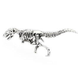 アニマルピン：ティラノサウルス全身骨格 ピンズ ラペルピン タックピン ピンブローチ ピンバッチ アクセサリー 古代生物 恐竜 ギフト プレゼント
