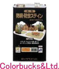 【水性ナフタデコール】【4L】【全14色】【ロックペイント】ROCK防腐・防虫ステイン屋外木部用水性塗料木目を生かした美しい仕上がり
