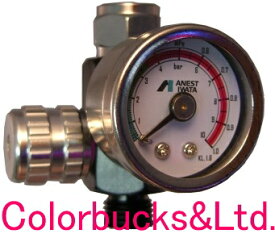 アネスト岩田【アルミエアゲージ】 手元圧力計【ブラック】0.0〜1.0MPa表示と0〜10bar表示エアースプレーガン用小型エアーゲージ手元圧力計【ブラック】スプレーガン/エアー機器用エアーバルブanest iwataアネスト イワタ