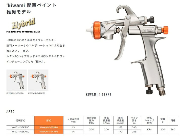 楽天市場】□【KIWAMI-1-13KP6】【PC-400SB-2LF付】【エアゲージ付 
