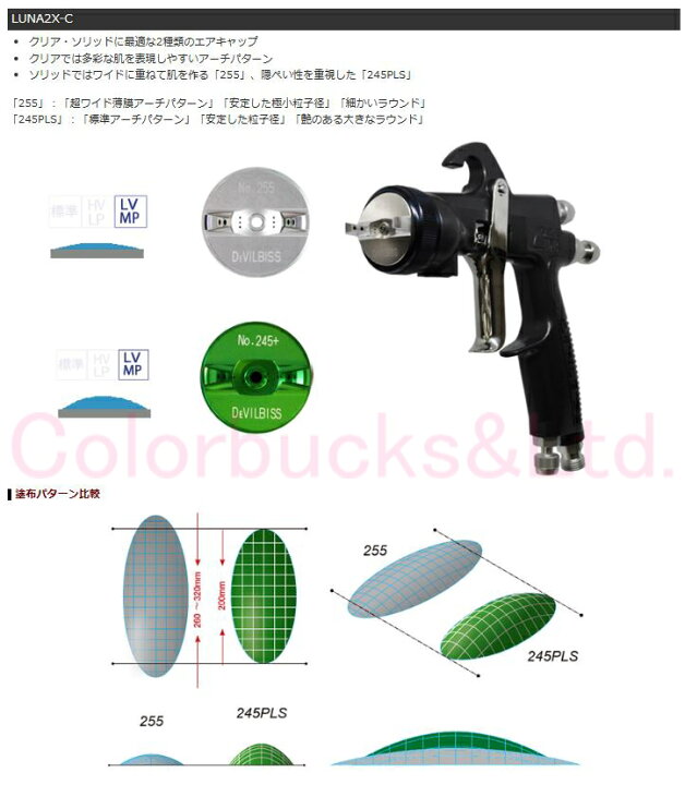 楽天市場】□【LUNA2X-C】Devilbiss デビルビスLUNA-2-X-C-15G/18G(1.5 
