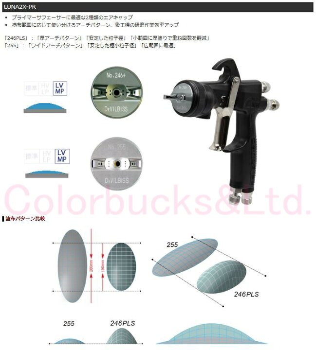 楽天市場】□【LUNA2X-PR】Devilbiss デビルビスLUNA-2-X-PR-15G/18G 