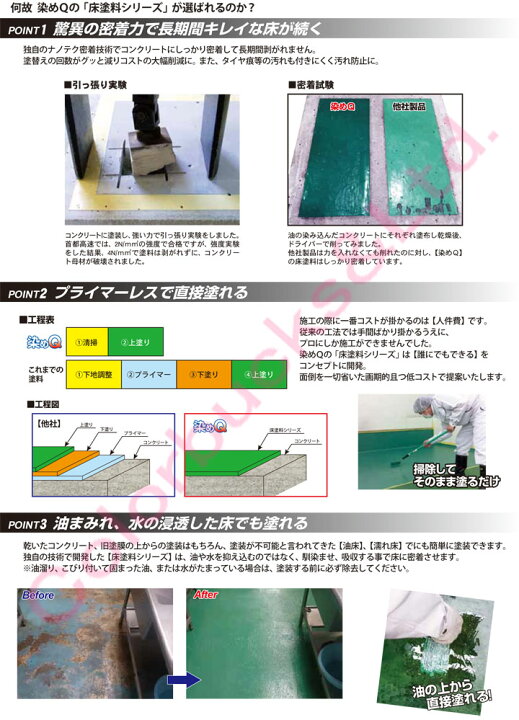 楽天市場】□【密着！！コンクリには】【10kgセット】【各10色】（主剤 
