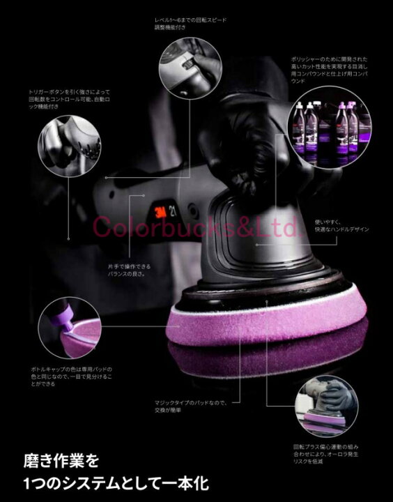 楽天市場】□【3M】【34110】【ランダムオービタルポリッシャー15mm 