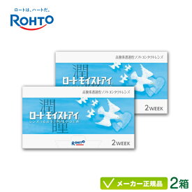 ロートモイストアイ 2箱セット( ロート製薬 2週間使い捨て コンタクトレンズ ロート モイストアイ 2week ) rt2w0102