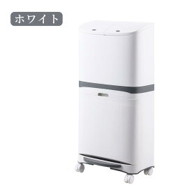 ゴミ箱 45L袋可 45リットル袋可 おしゃれ フロントオープン 分別 ダストボックス 積み重ね キッチン スリム シンプル 大容量 ふた付き 縦型 カウンター下