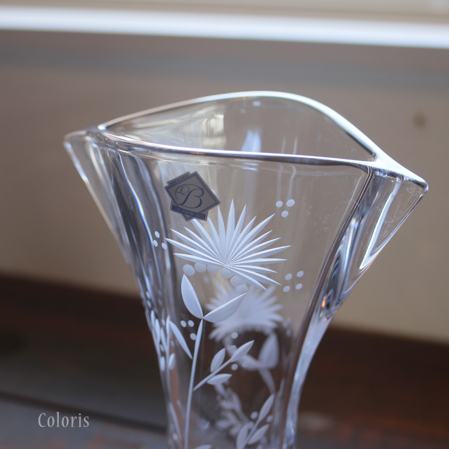 楽天市場】ボヘミア グラス ファントム 花瓶24cm ラスカボヘミア 