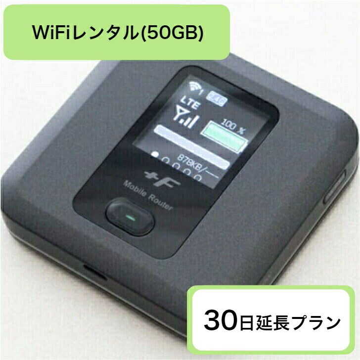 レンタルWiFi FS030W(50GB) 30日延長プラン　現在当店でレンタルされているお客様向けのプランです　※返送料金お客様負担レターパック370で返送願います。