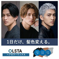 塗るだけで【1日だけ髪色変わる】　補修成分配合　発色と速乾にこだわったヘアカラーワックス ブラック …