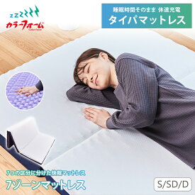 セブンゾーンマットレス 三つ折り高反発 体圧分散 折りたたみ 敷布団 シングル ダブル セミダブル 8cm厚 ムレにくい 通気性 腰 肩 楽 仰向け寝 横向き寝 寝返り 高反発ウレタン カバー付き 完成品 快眠 安眠 日本製