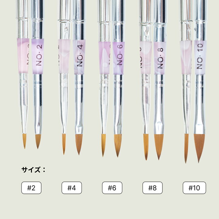 楽天市場】ジェルネイルブラシ ジェルネイル アクリル用 コリンスキー 
