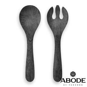 スプーン フォーク セット 木目調 ブラック Planta プランタ プラスチック ( 食洗機対応 サーバースプーン サーバーフォーク カトラリー ABODE アボード メラミン製 割れにくい 軽い 子供 お年