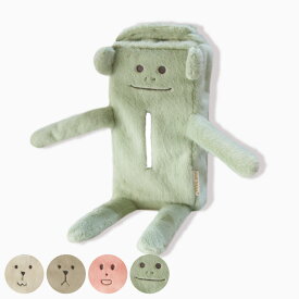 CRAFTHOLIC ティッシュケース Ohana CRAFT （ ティッシュ ケース 収納 置き型 かわいい ぬいぐるみ クラフトホリック ウサギ クマ ネコ サル カバー 卓上 車 インテリア シンプル くすみカラー 癒し ）【3980円以上送料無料】