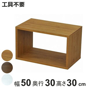 オープンラックシステム 幅50×奥行30×高さ30cm 組合せ自由 工具不要 ( オープンボックス 組み合わせ システムラック ラック 飾り棚 ディスプレイラック ボックス 収納ラック 収納 収納棚 オ