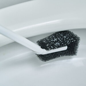 トイレブラシ フッ素 コーティング 取り換え可能 THC01 ( トイレ掃除 ブラシ スポンジ クリーナー スポンジ交換可能 衛生的 ケース付き 除菌 防汚 日本製 トイレ 掃除 トイレクリーナー フチ