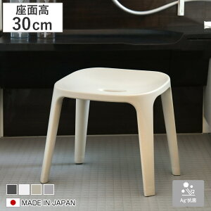 風呂椅子 バスチェアEX 30cm 銀イオン 日本製 ( 風呂いす バスチェア お風呂 腰掛け 座面高30 抗菌加工 風呂イス 椅子 4本脚 高さ30cm すべり止め ブラック ホワイト ベージュ グレー )【3980円