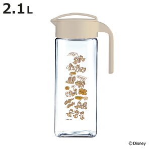 ピッチャー 2.1L ドリンク・ビオ チップ&デール ( 横置き 熱湯OK ディズニー チップ デール 冷水筒 麦茶ポット 水差し かわいい キャラクター 水さし 冷水ポット 広口 麦茶 耐熱 )【3980円以