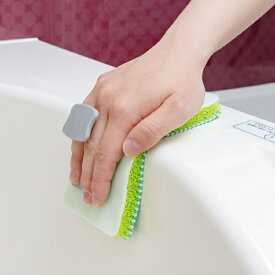 バスブラシ ハンディタイプ お風呂 ブラシ 洗剤いらず お風呂掃除 湯垢 蛇口 浴槽 バスタブ 浴室 掃除 （ 風呂 スポンジ 湯あか 風呂掃除 水垢 水アカ 石鹸カス 皮脂 湯アカ ぬめり 汚れ 落とす 水だけ ）【3980円以上送料無料】