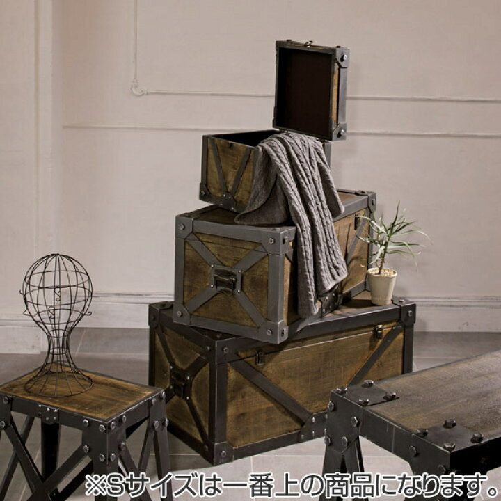 楽天市場】トランク レトロ調 宝箱 天然木 Troll 幅33cm Sサイズ 