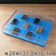 ライターコレクションボックス 18マス フラット型 ライター コレクションケース クリアケース クリア 透…