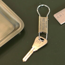 キーホルダー POST GENERAL ブラス キーホルダーウィズビンテージキー ダミーキー付き ヴィンテージ風 （ ポストジェネラル キーリング アクセサリー バッグチャーム 車 家 自転車 キー 鍵 ストラップ カラビナ キーチェーン ）【3980円以上送料無料】