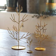 インブルーム アクセサリースタンド ツリー S L LL （ in bloom アクセサリー 収納 真鍮風 指輪 ピアス …