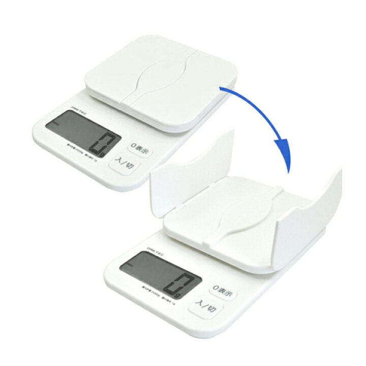 計量器 はかり デジタルスケール 2kg パカット キッチンスケール ( 計量皿 量り クッキングスケール 電池式 オートパワーオフ機能 デジタル デジタルはかり キッチン 料理用 計量器具 )【3980円以上送料無料】 お弁当グッズのカラフルボックス ドリテック コンパクトスケール 1kg KS-108