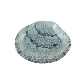 ダルトン プレート GLASS FISHERY PLATE CLAM （ DULTON ガラス 皿 お皿 おしゃれ かわいい 豆皿 小皿 菓子皿 ガラスプレート モザイク風デザイン ガラストレー 飾る インテリア アクセサリー トレー ）【3980円以上送料無料】