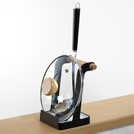 キッチンツールスタンド お玉&鍋フタスタンド Haganege＋ 炭素鋼 ワイヤー製 （ お玉スタンド お玉ホルダー 鍋蓋スタンド お玉置き お玉立て 蓋置き ふた置き 鍋フタスタンド 鍋ぶたスタンド キッチンツールスタンド ）【3980円以上送料無料】