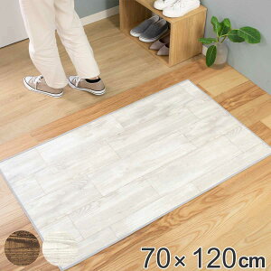 玄関マット 室内用 70×120cm オールドパイン 撥水加工 ( 送料無料 玄関 マット 屋内 拭ける 室内 厚さ5mm キッチン 撥水 防水 抗菌 防カビ 滑り止め おしゃれ 木目調 グレー 汚れ 拭き取り イン