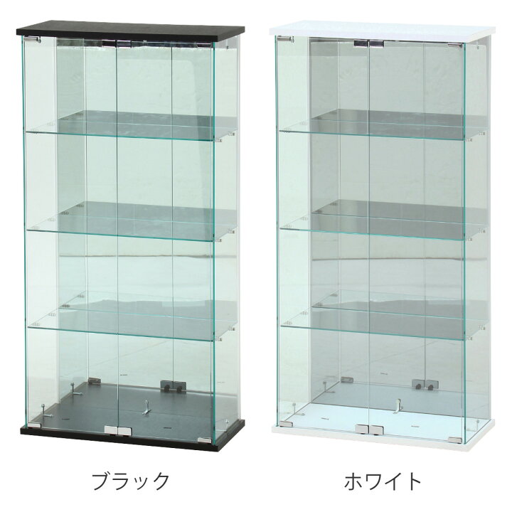 楽天市場】ガラスコレクションケース 幅60cm 4段 ショーケース 