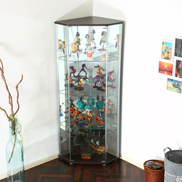 楽天市場】コレクションケース 幅72cm コーナータイプ ショーケース 