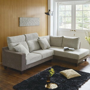 カウチソファ 向かって右カウチ 幅157cm クッション付き ( 開梱設置 ローソファ 2人掛け 3人掛け L字 ゆったり フロアソファ リビングソファ カウチ 約 幅 160 ひじ掛け コーナーソファ )【3980