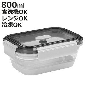 �ۑ��e�� 800ml Felio �����߂�V���R���ۑ��������`BOX �����` �i �v���X�`�b�N �V���R�� ���� �܂肽���� �d�q�����W�Ή� �H��@�Ή� �ⓀOK ���e�� �ٓ��� ���ٓ��� �����`�{�b�N�X �H�i��