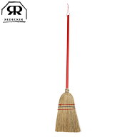 Redecker レデッカー わらほうき 子ども用 赤い柄 天然素材 80cm （ 子供用ほうき 箒 おしゃれ お掃除グ…