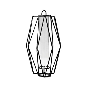 花瓶 ワイヤーベース ダイアモンド welms ( フラワーベース 花びん 花器 アイアン ガラス 吊り下げ 卓上 2way 花ビン スタンド アイアンフレーム 硝子 がらす 一輪挿し ハンギング 壁掛け )【3