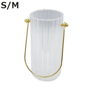 花瓶 welms. カームベース Calm Vase S M ( 花ビン 花びん 花器 ベース フラワーベース フラワー 花 飾る 花入れ ガラス ガラス製 クリア 透明 ゴールド 持ち手付き おしゃれ 一輪挿し )【3980円以