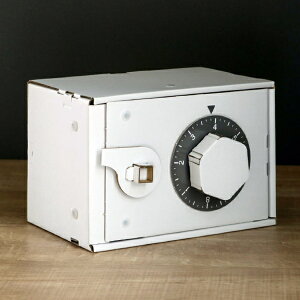 ダンボール おもちゃ ダイヤル式金庫 WOWシリーズ 工作 組立 ( 工作キット ペパークラフト ペーパーアート キット 金庫 段ボール 組み立て 作る 簡単 リサイクル エコ 立体的 本格的 お絵描