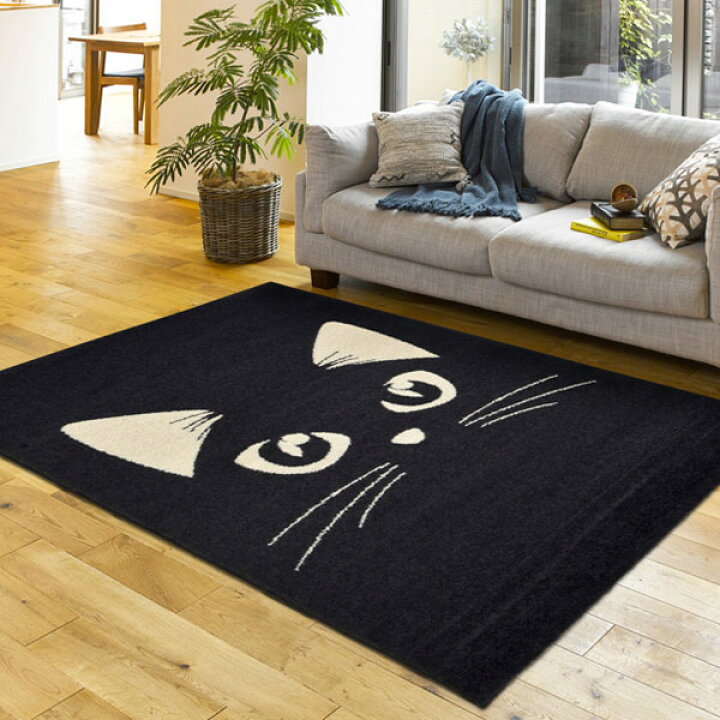 楽天市場】ラグ 120×170cm ウィルトンラグ SWING キャットミラー 床暖 